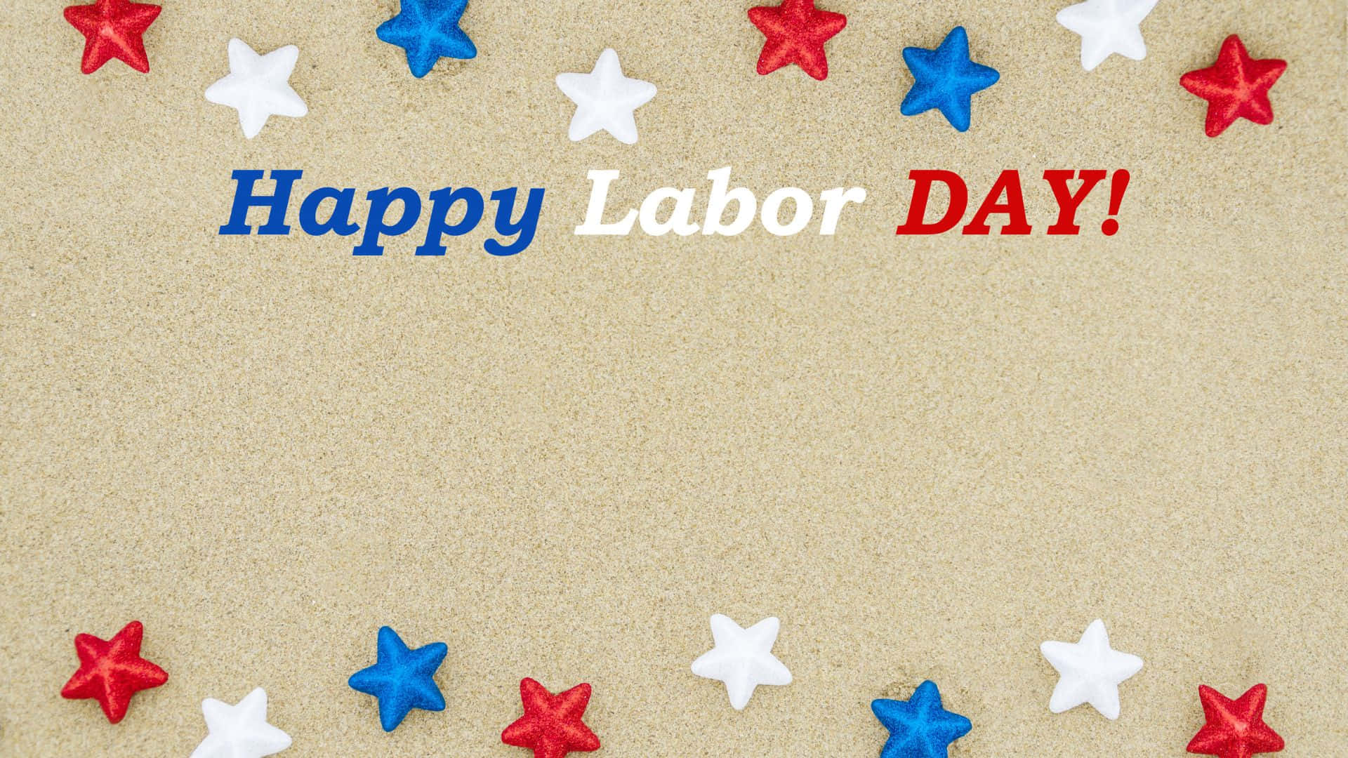 Celebrating Labor Day with an American Flag Background