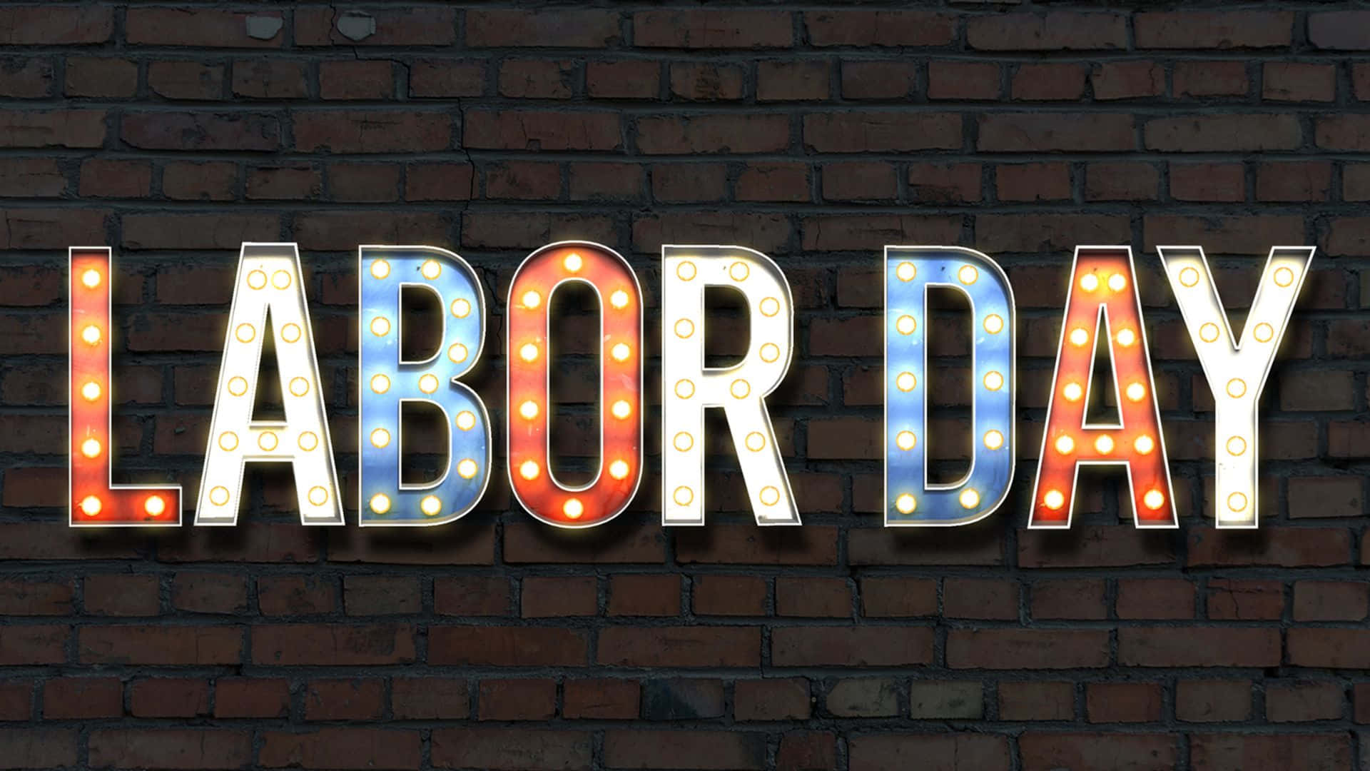 Celebrating Labor Day with an artistic flag-themed background
