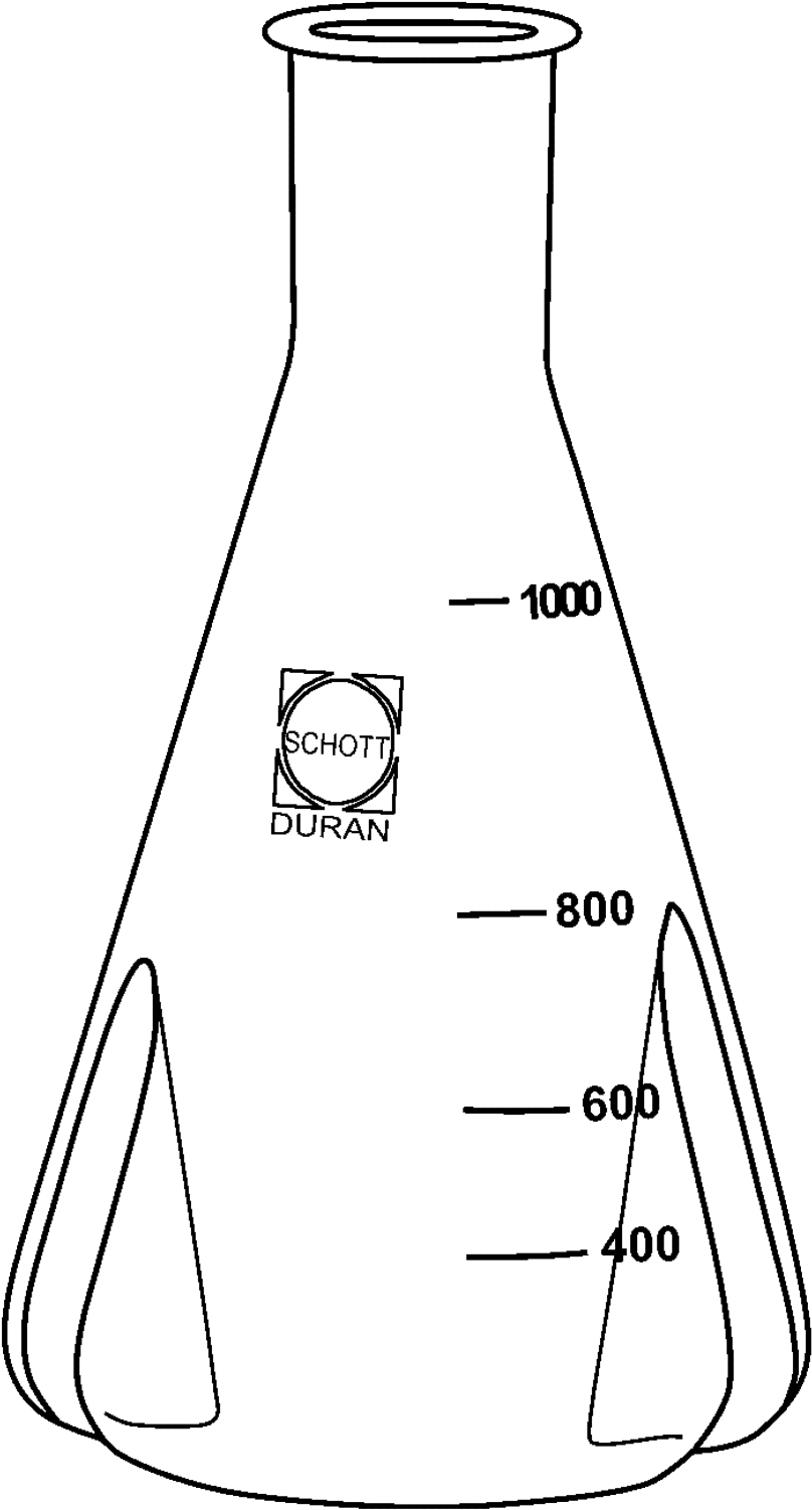 Laboratory Erlenmeyer Flask Drawing PNG