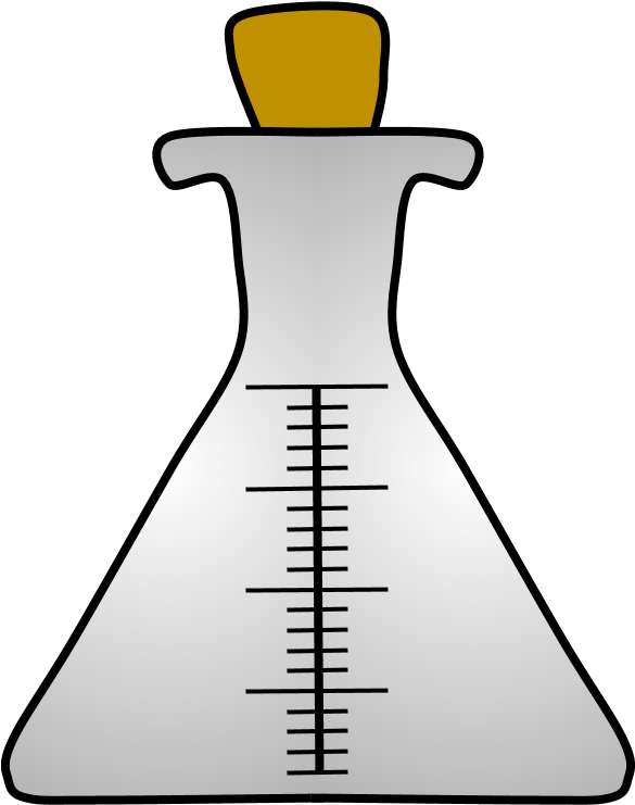 Laboratory Erlenmeyer Flask Vector PNG