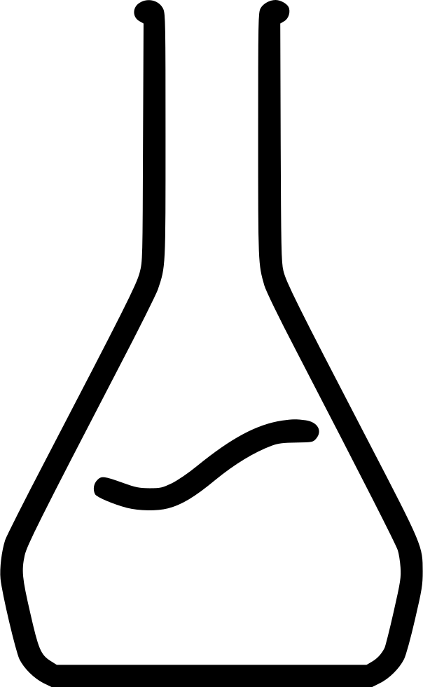 Download Laboratory Flask Outline | Wallpapers.com