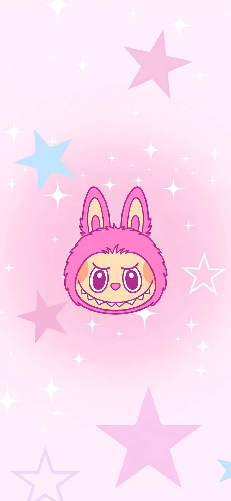 Labubu Cute Pink Wallpaper Wallpaper