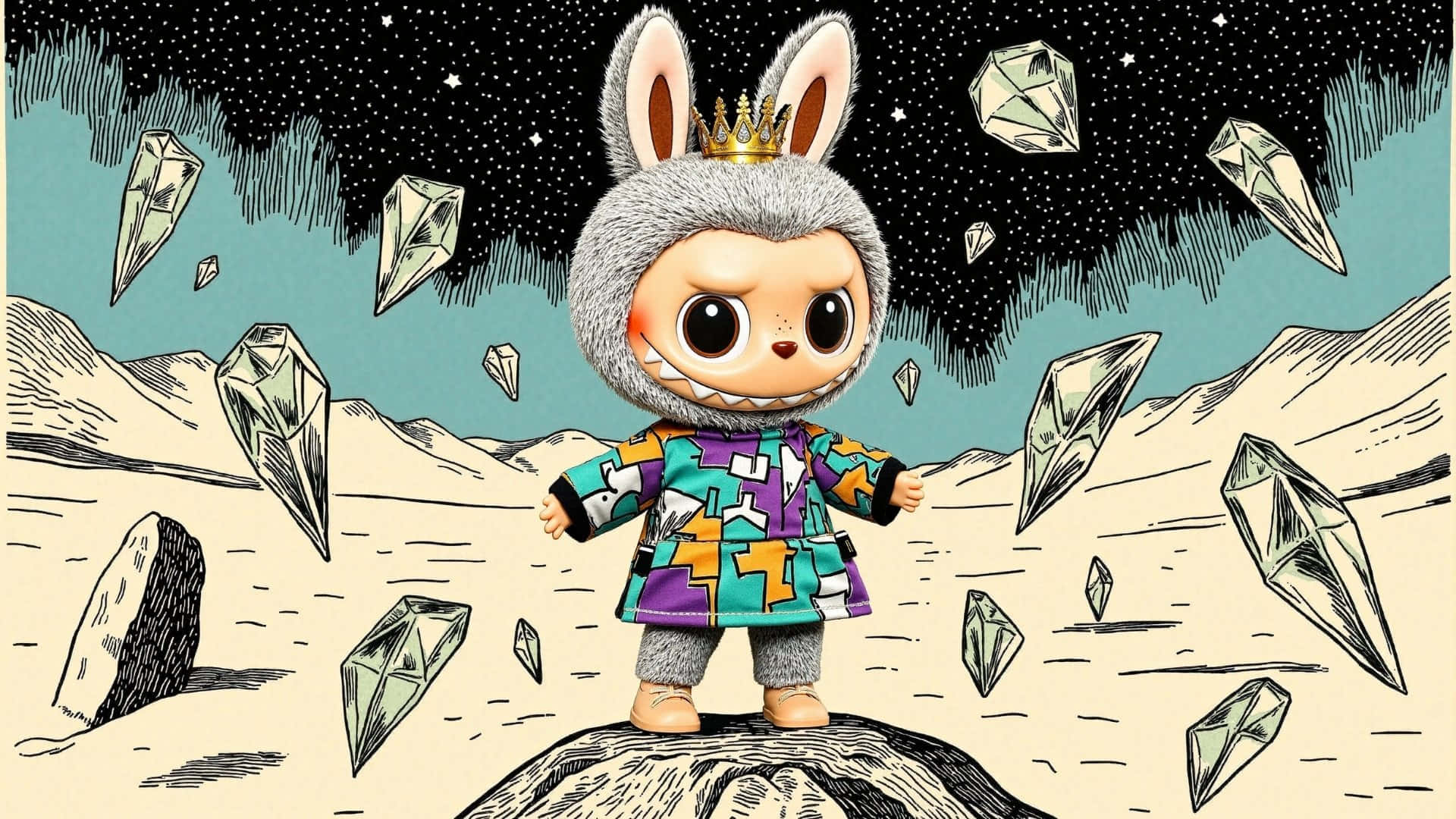 Aventura De Rompecabezas Labubu Fondo de pantalla