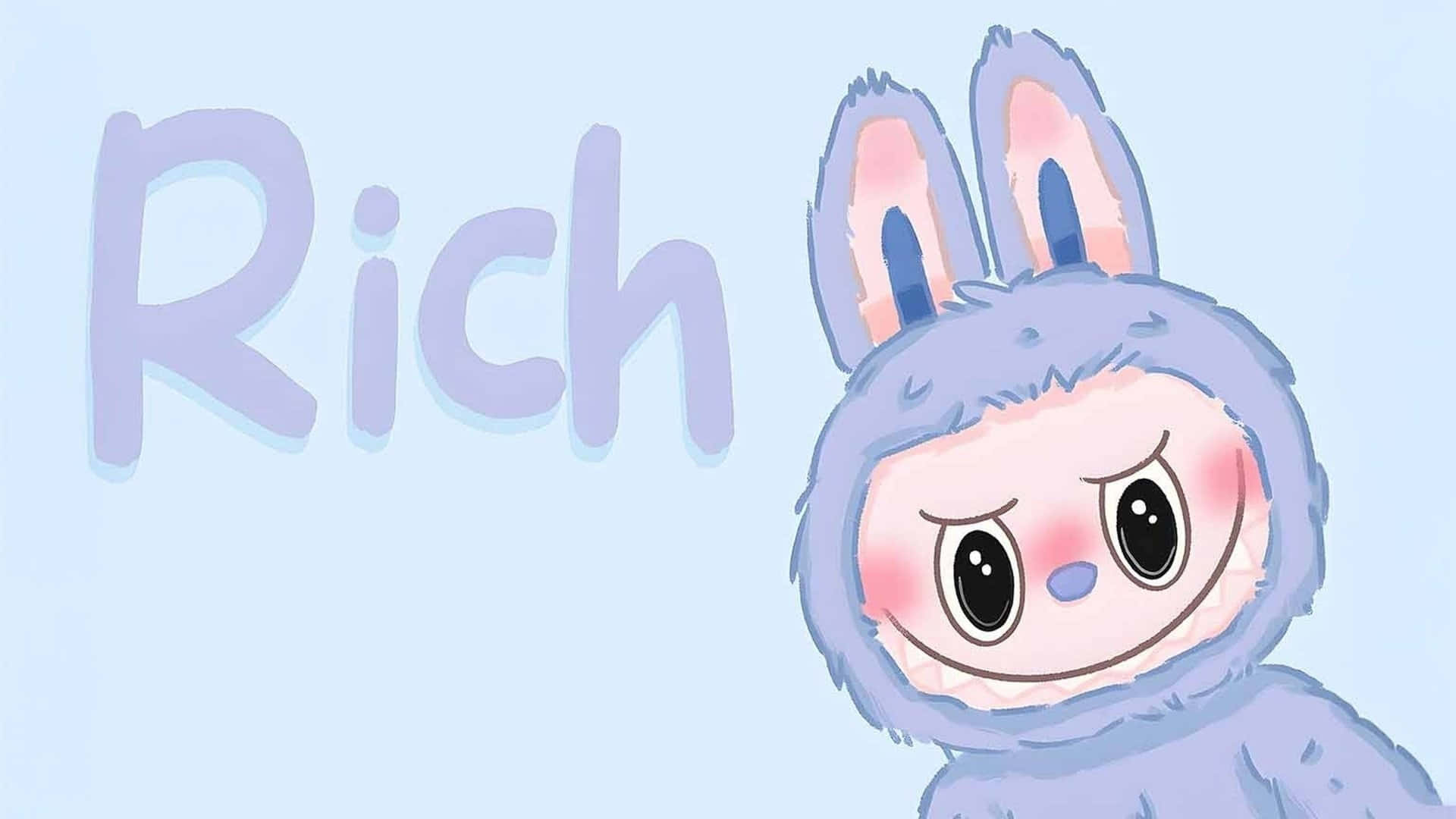 Labubu Con Disfraz De Conejo Rico Fondo de pantalla