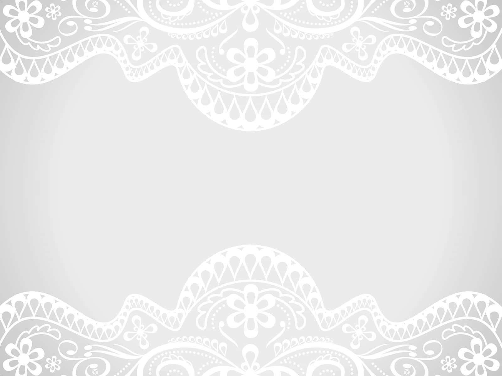 White Lace Background Vector