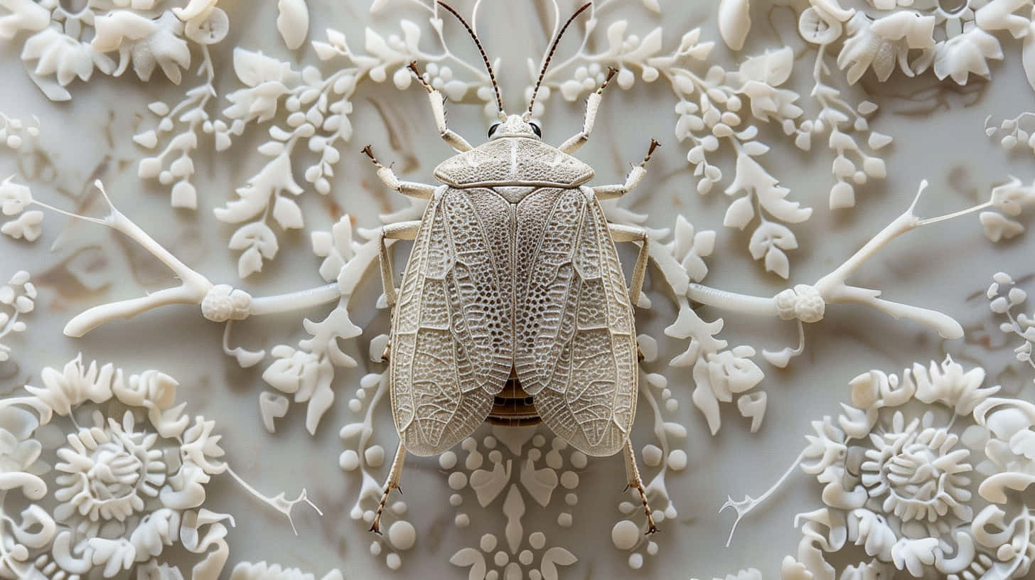 Lace Bug Detailed Wings Wallpaper