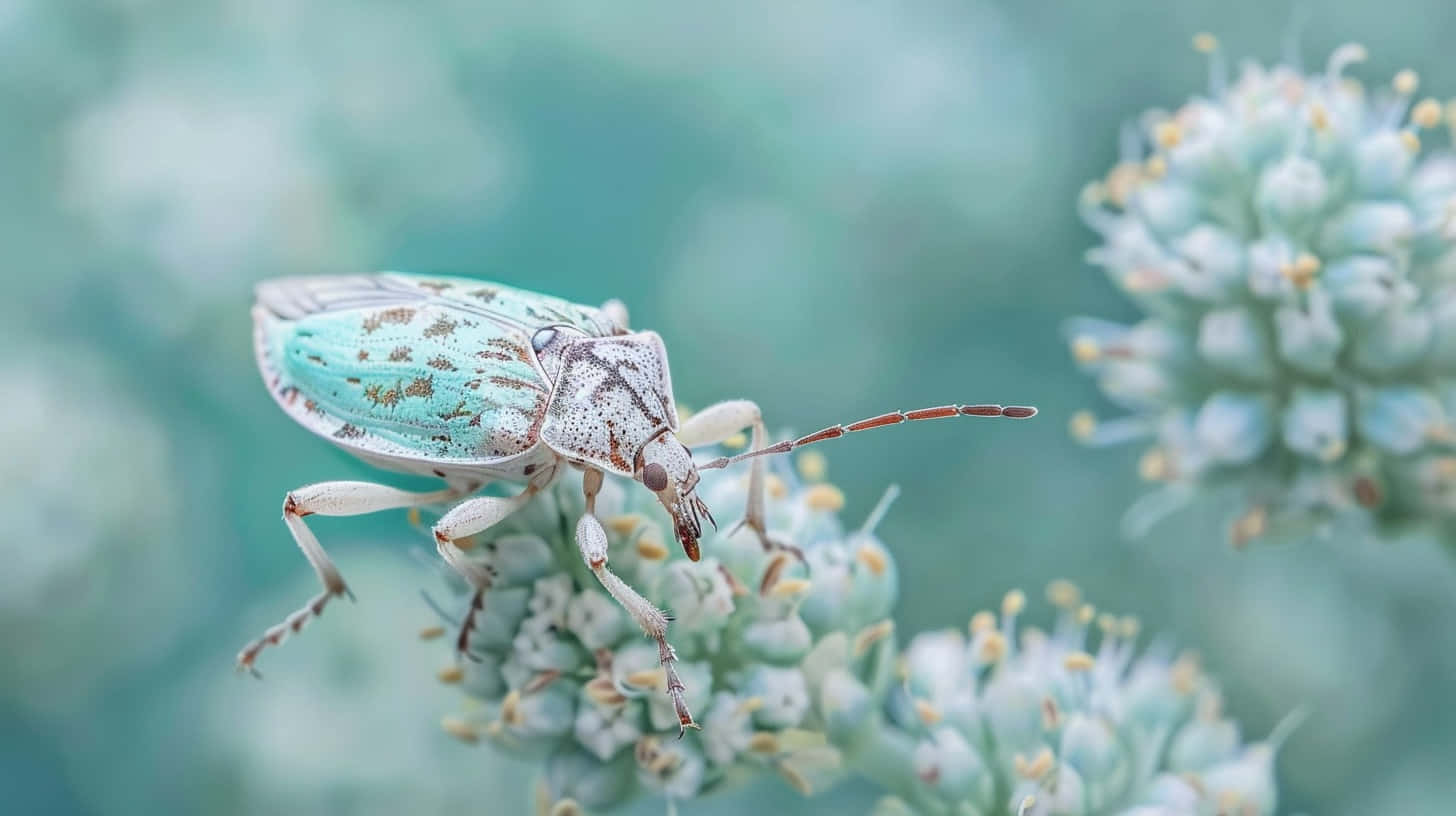 Lace Bug On Flower Wallpaper