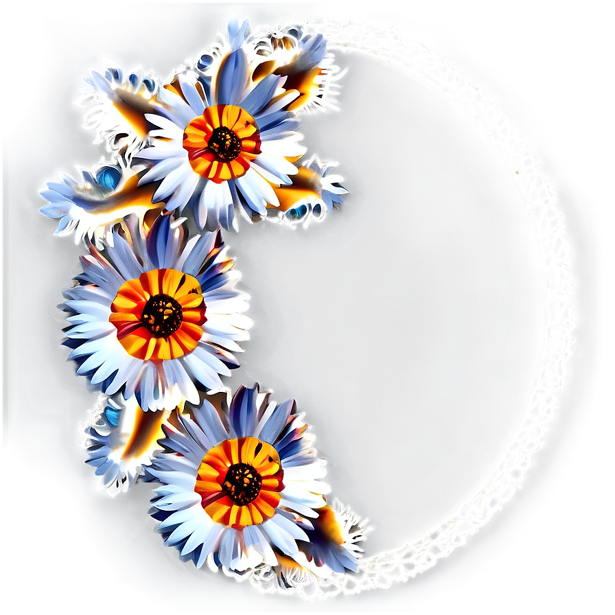 Lace Flower Circle Png Eut95 PNG