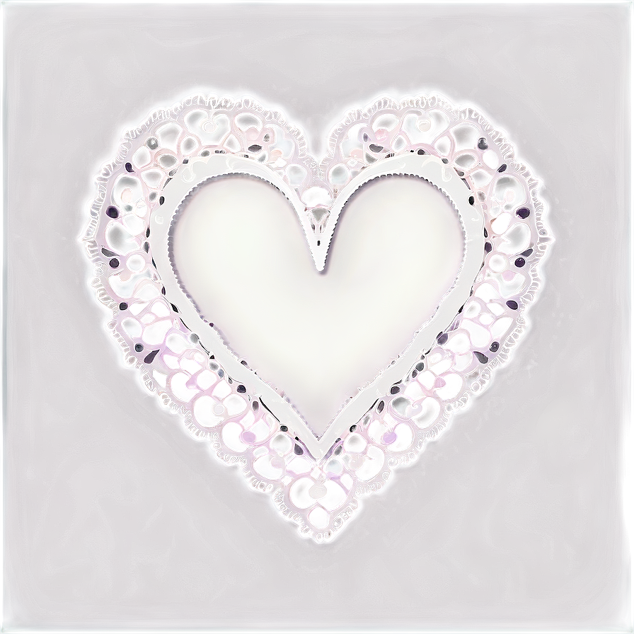 Lace Heart Clipart Elegance Png 05252024 PNG