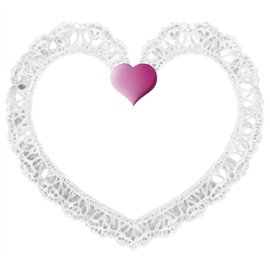 Download Lace Heart Frame Png Gxt | Wallpapers.com