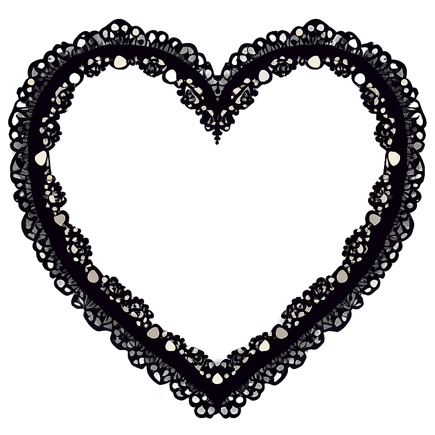 Lace Heart Frame Png Hgt PNG