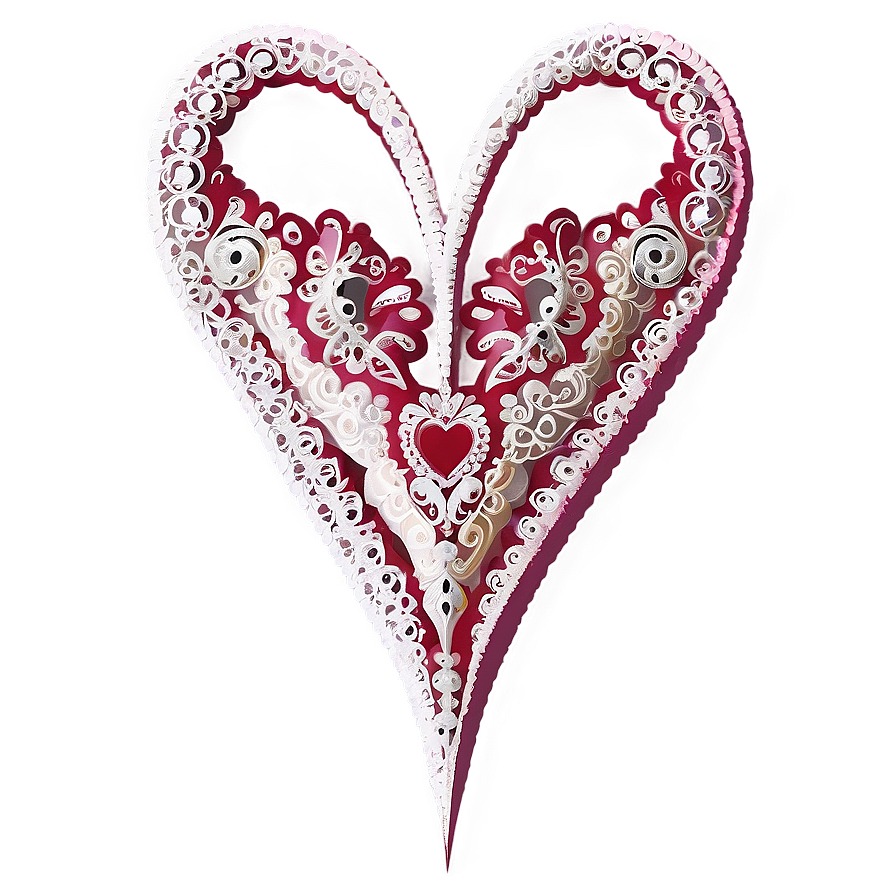 Lace Heart Transparent Png Tfr PNG