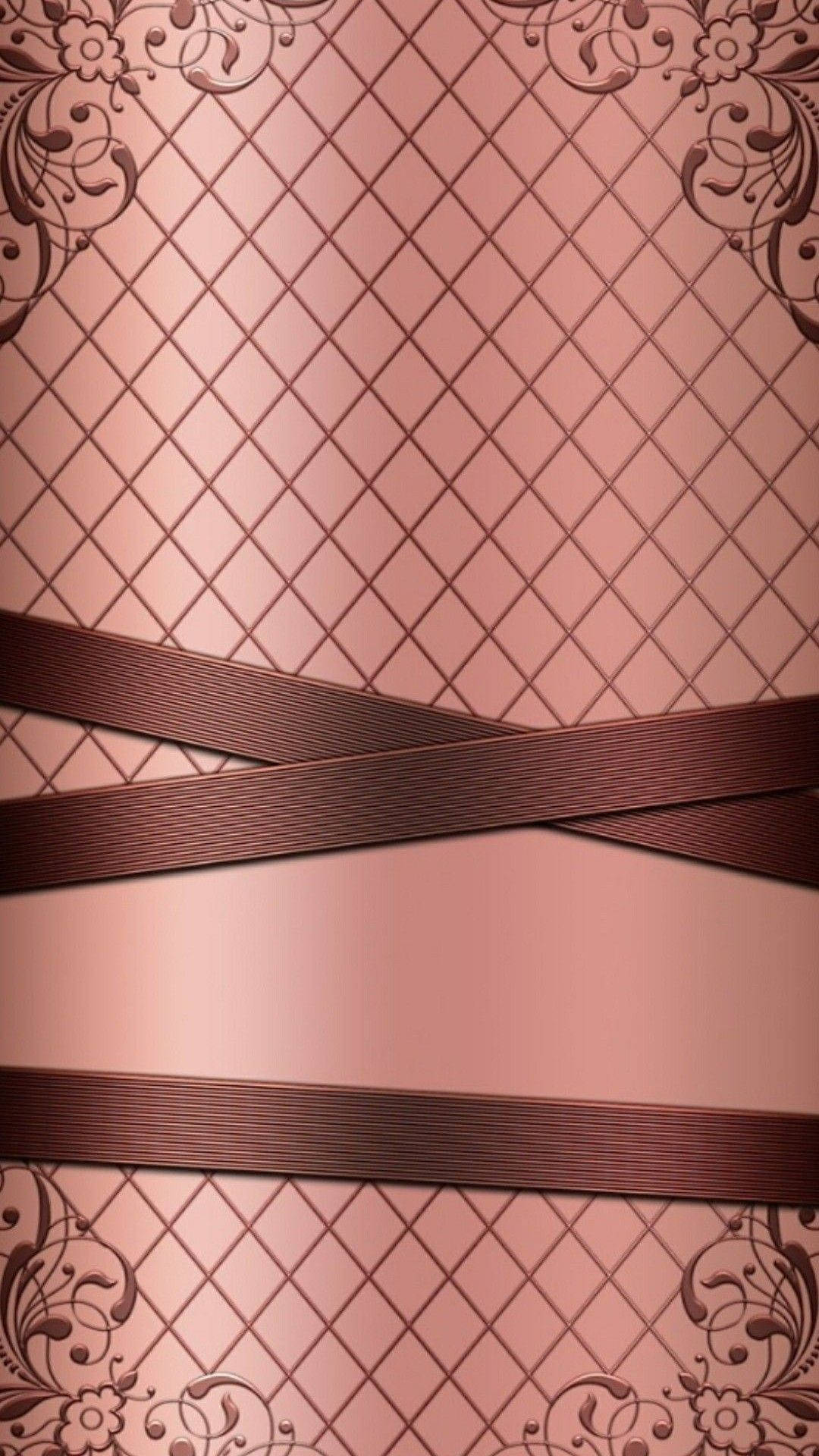 Lace Pattern Rose Gold Iphone Wallpaper
