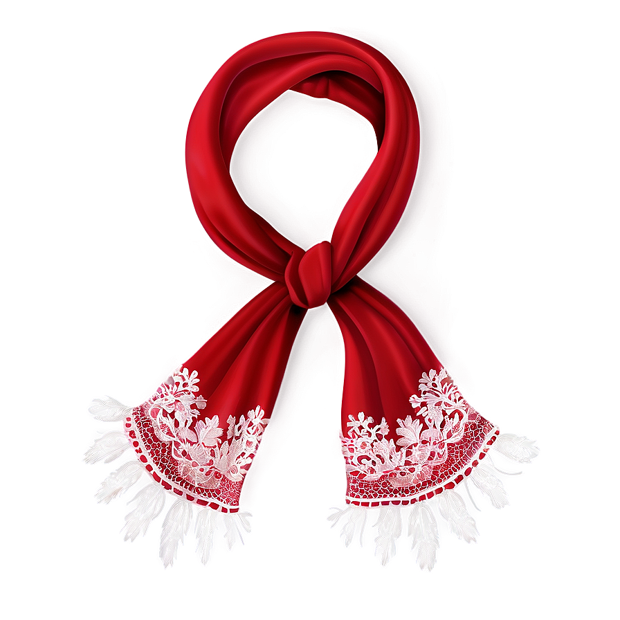 Download Lace Red Scarf Png Kyf27 | Wallpapers.com