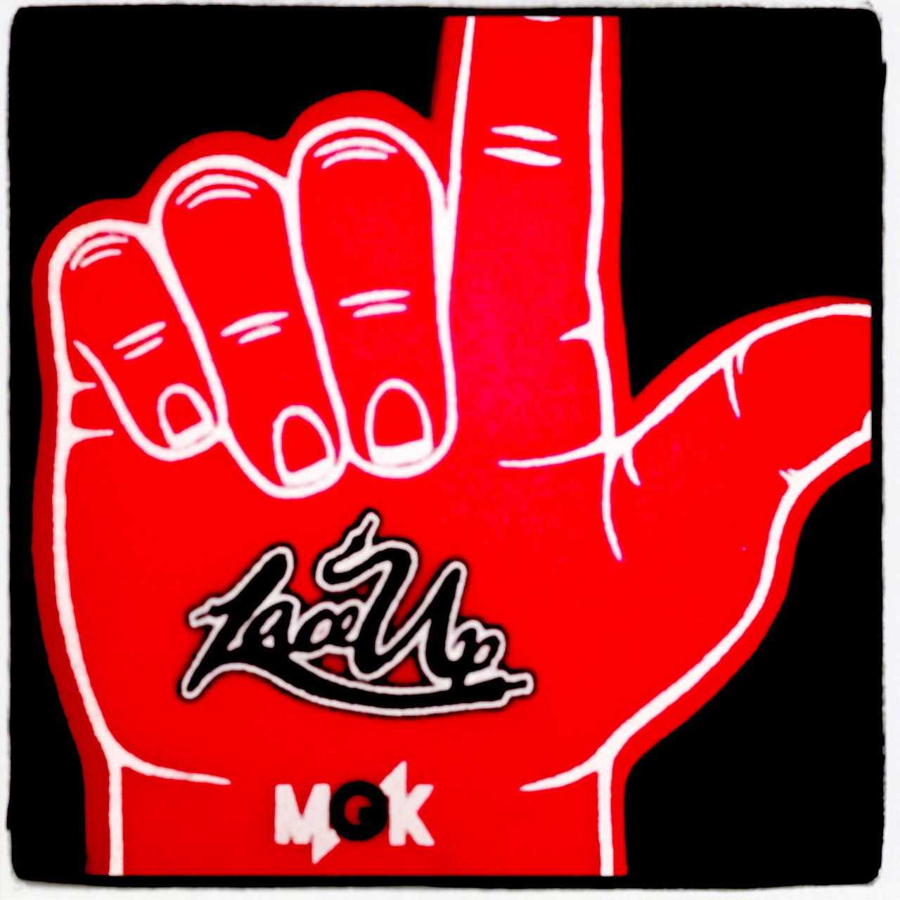 Lace Up Red Hand Sign