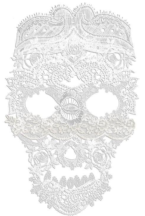 Download Lacework Skull Art | Wallpapers.com