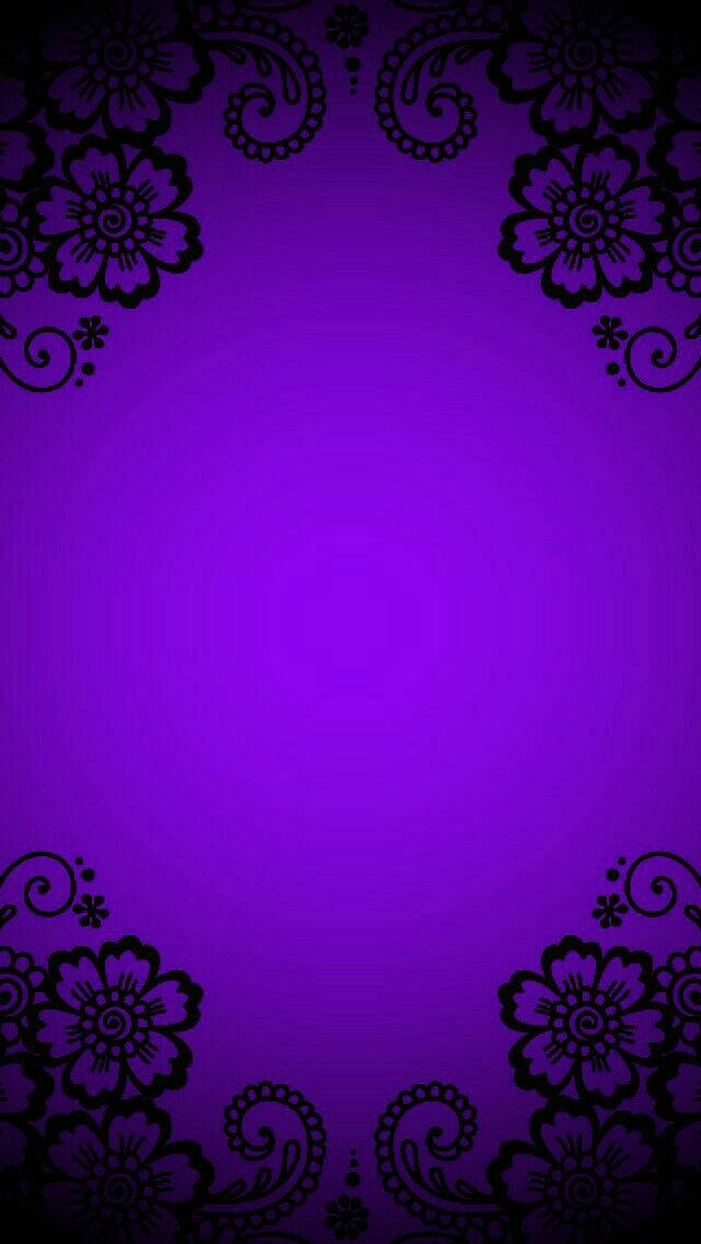 Lacey Black And Purple Phone Wallpaper