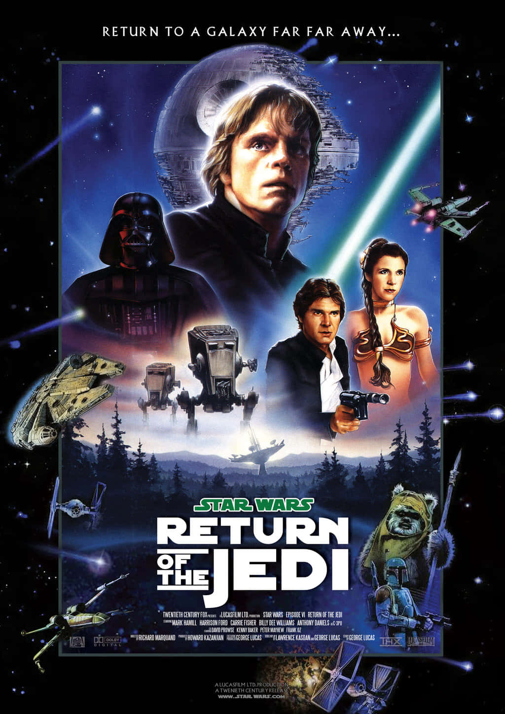 Laconfrontación Final Entre Luke Skywalker Y Darth Vader En El Retorno Del Jedi Fondo de pantalla