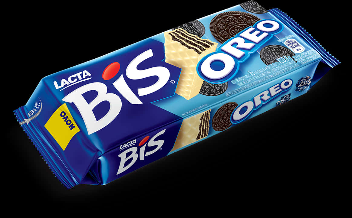 Lacta Bis Oreo Chocolate Wafer Package PNG