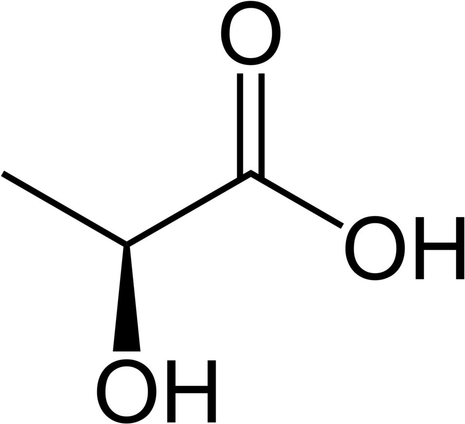 Lactic Acid Molecular Structure PNG