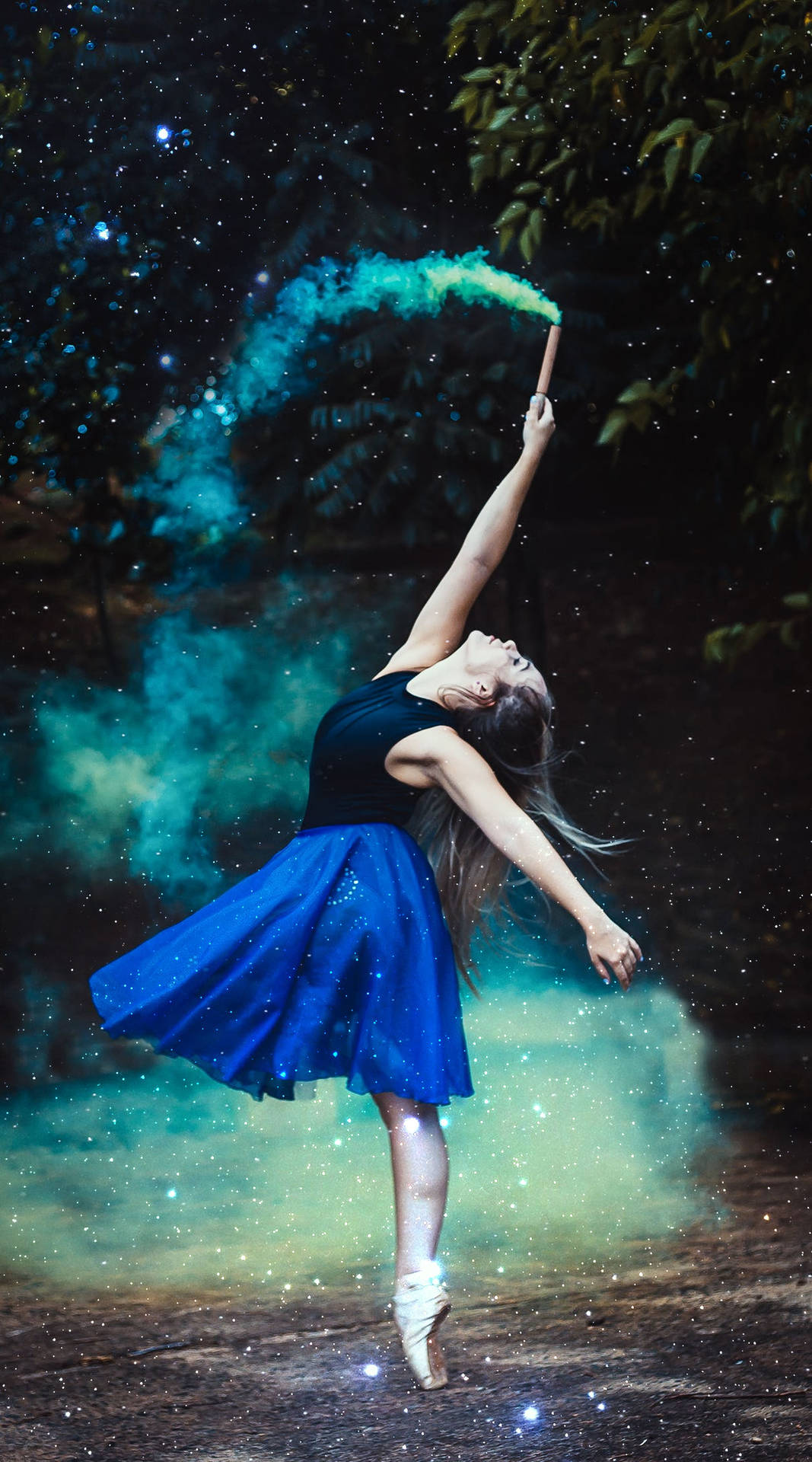 Damay Baile Azul Liviano Fondo de pantalla