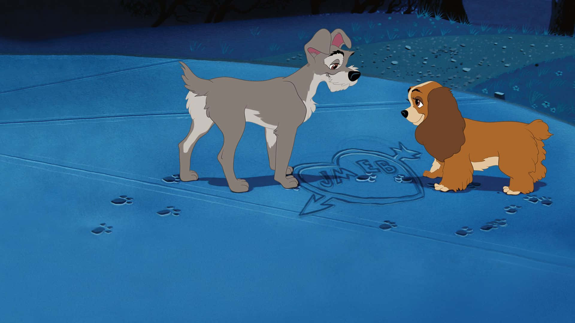 lady and the tramp wallpaper