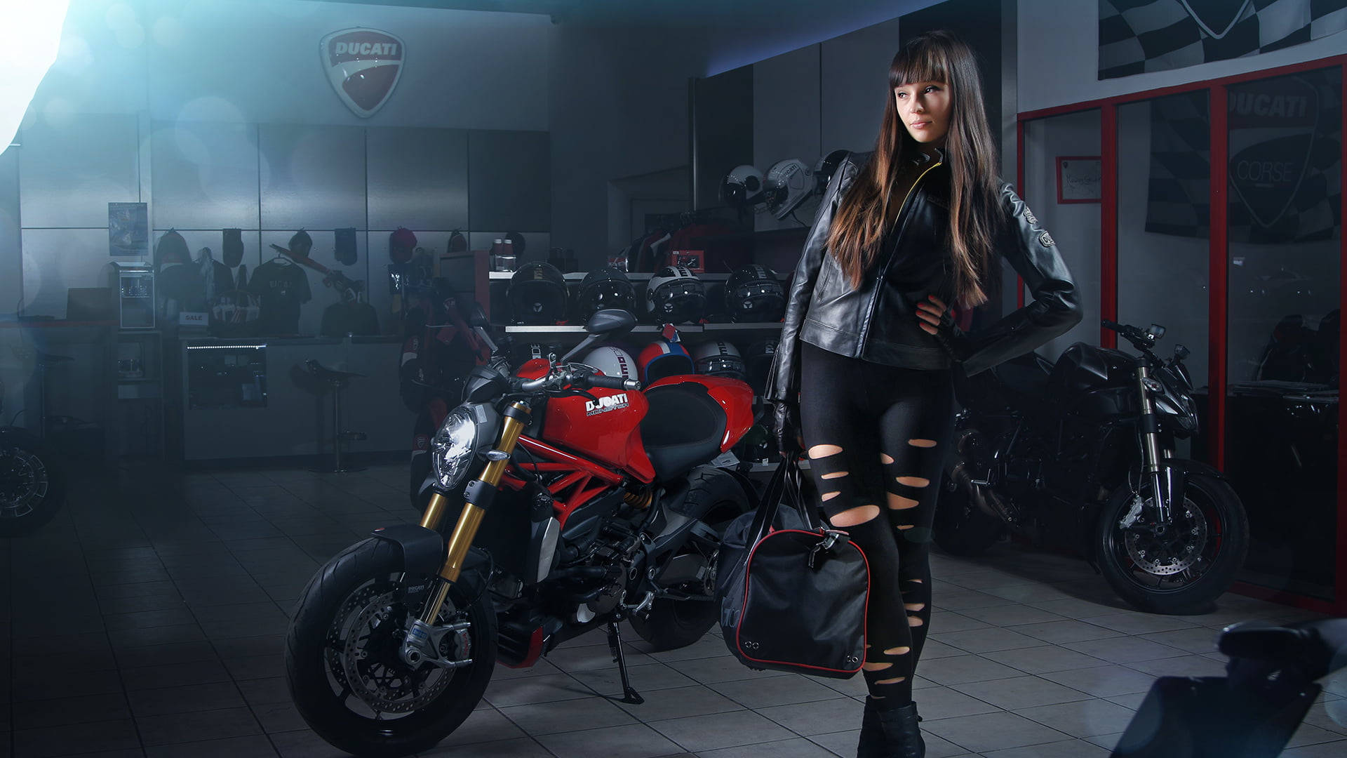 High-octane Style - Get All the Latest Gear at a Ducati Store Wallpaper