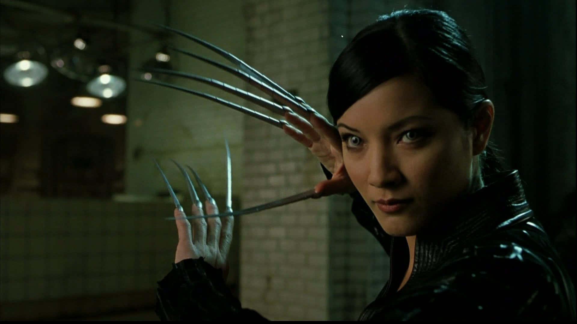 Lady Deathstrike in an Epic Combat Pose Wallpaper
