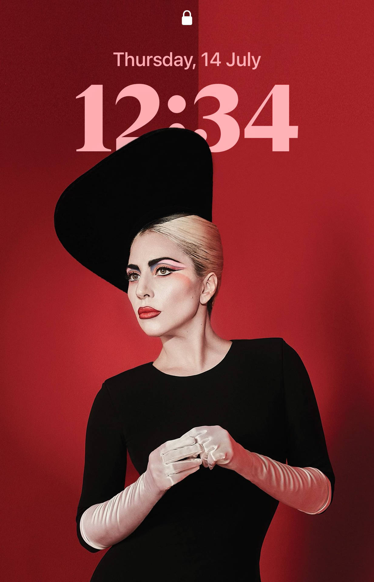 Lady Gaga Celebrity Låseskærm Wallpaper