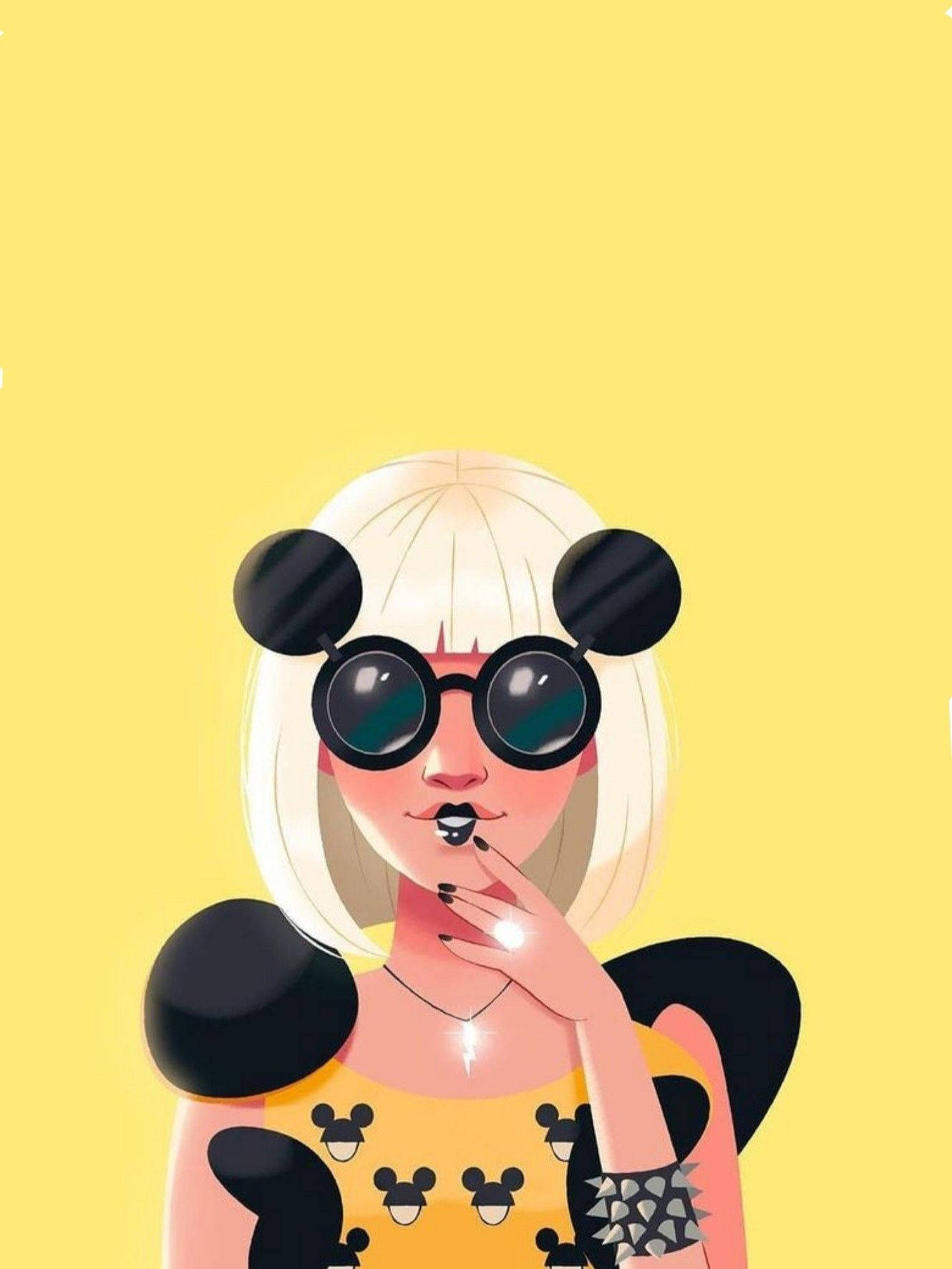 Lady Gaga Paparazzi Digital Art Background