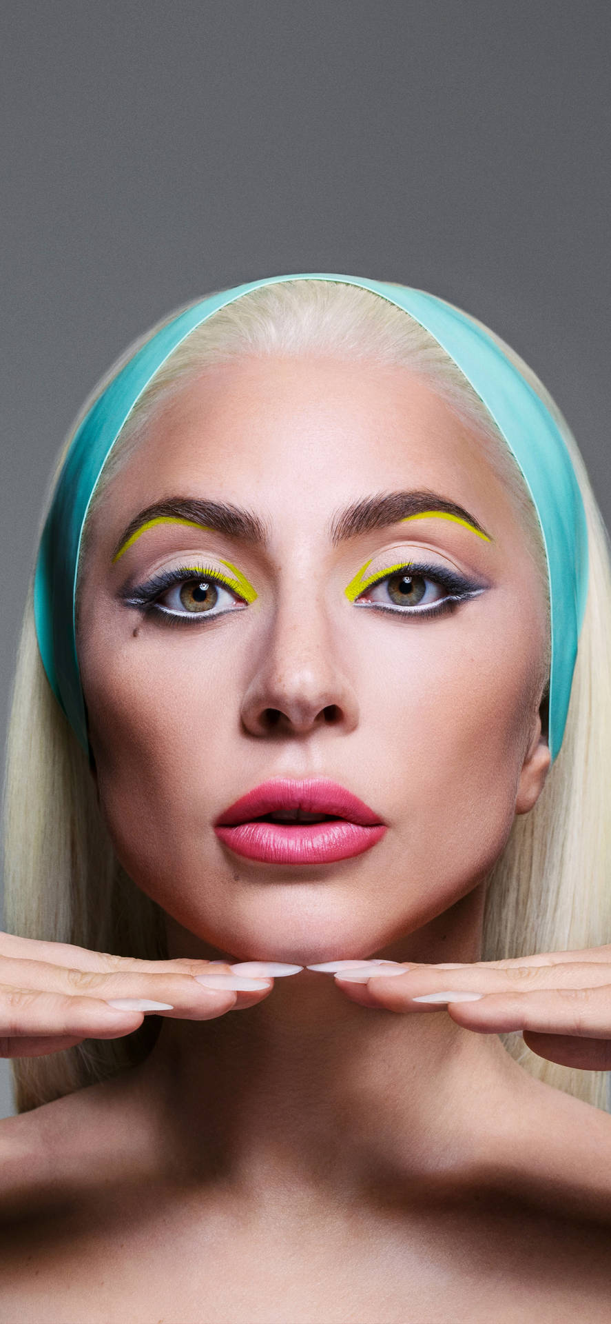 Retratode La Famosa Cantante Lady Gaga Fondo de pantalla