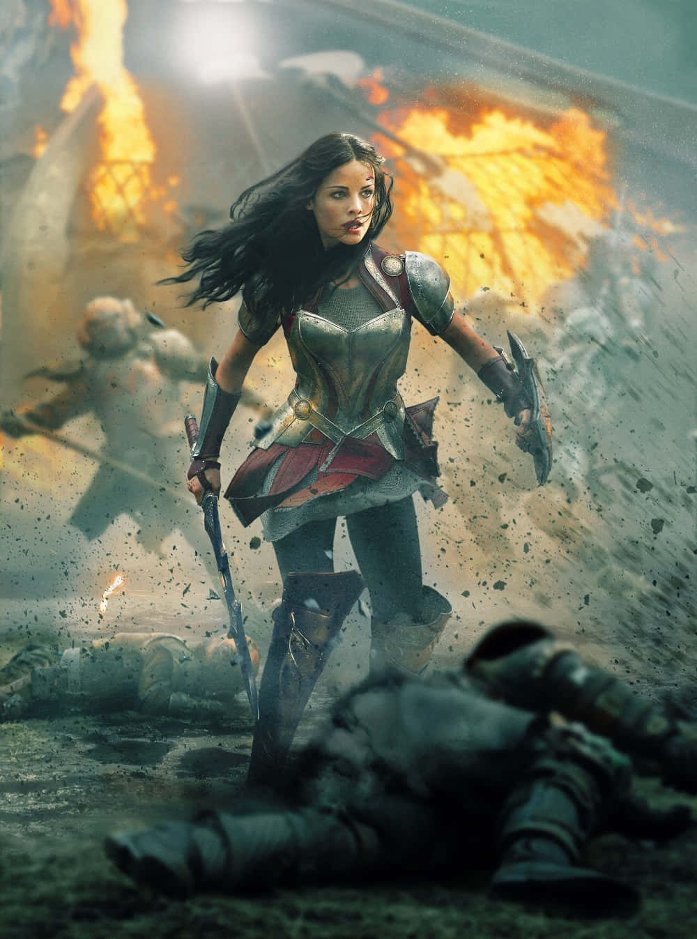 Fighting for justice as Lady Sif Wallpaper