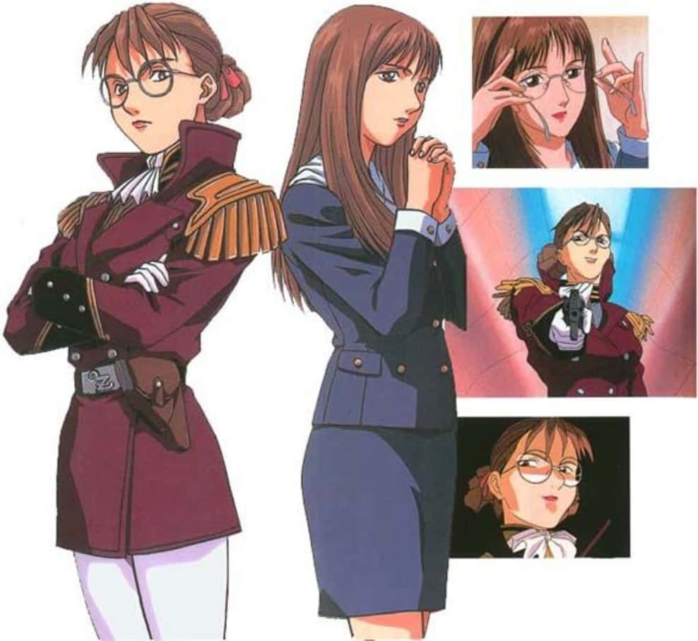 Lady Une - a fierce and determined leader from Gundam Wing Wallpaper