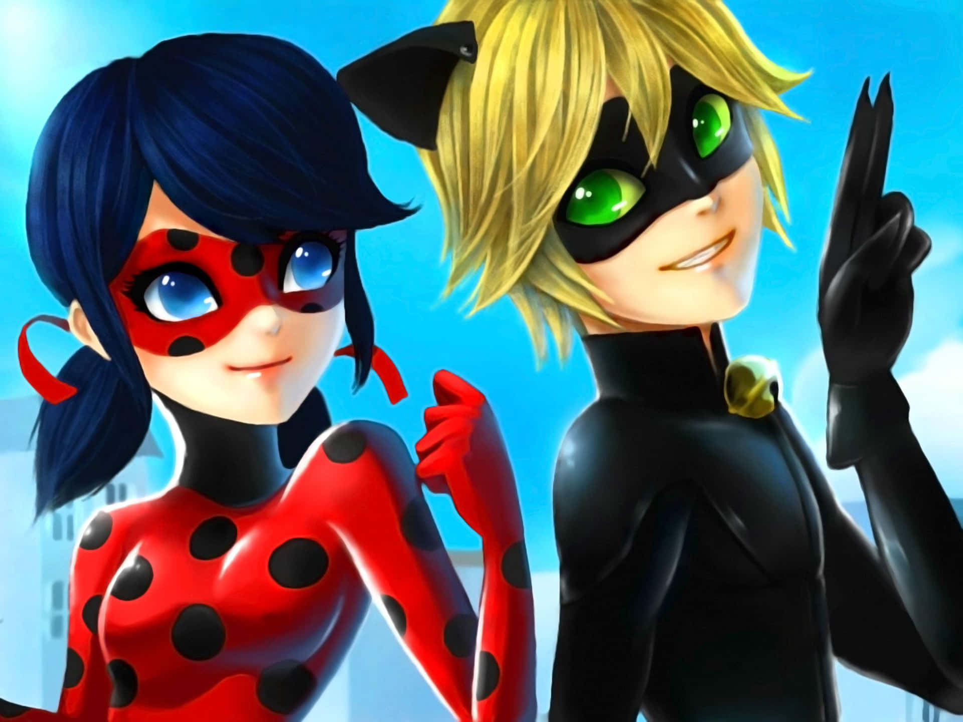Ladybug and Cat Noir in Action!