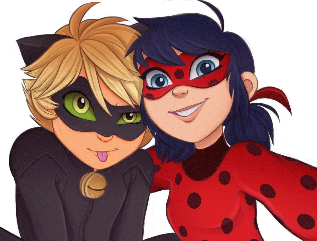 Adrien and Marinette, the superheroes of Paris