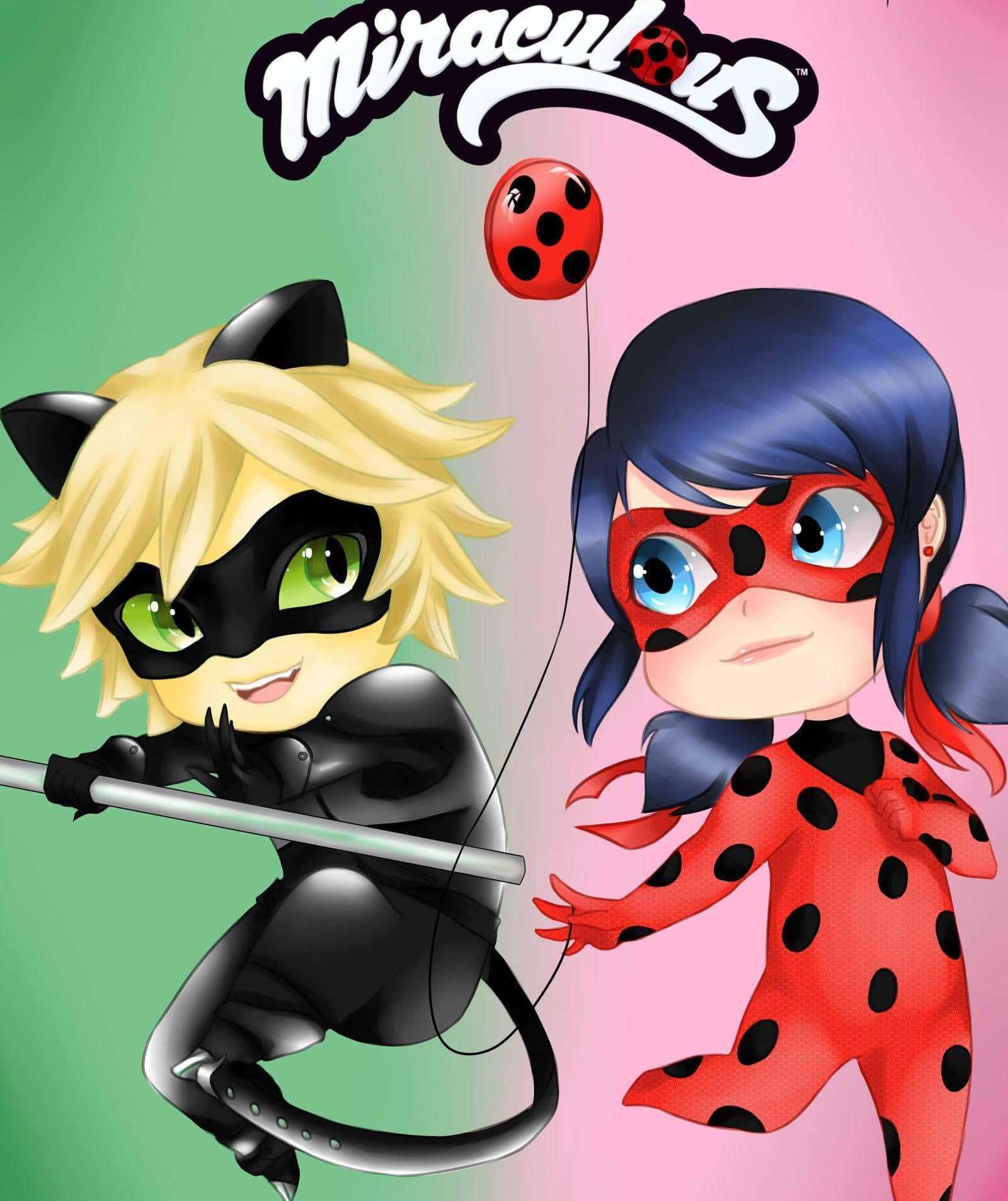 Ladybug and Cat Noir Share a Moment