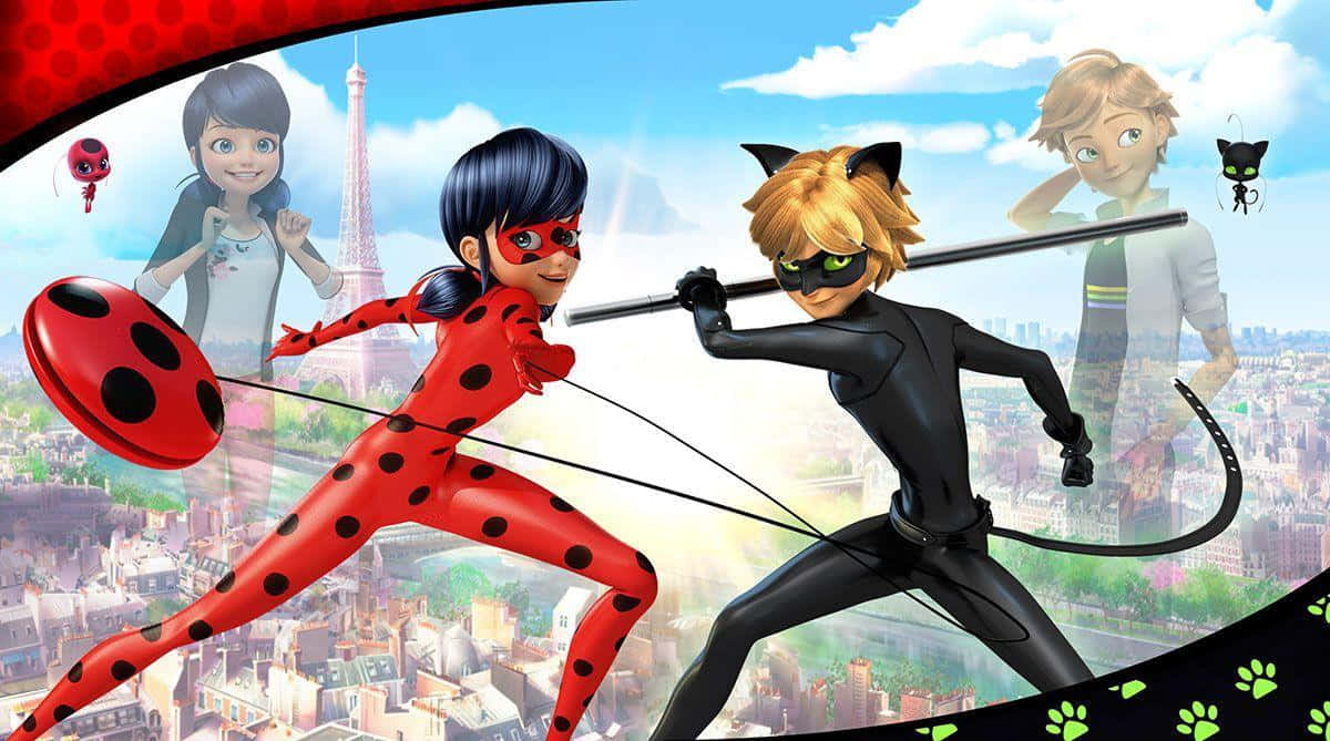 Ladybug and Cat Noir team up to save the day!