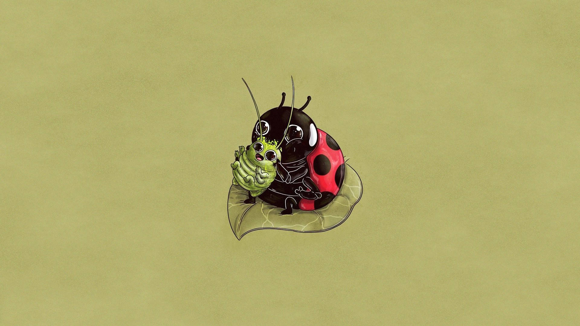 Ladybug Beetle In The Adorable Circle Of Life Picture