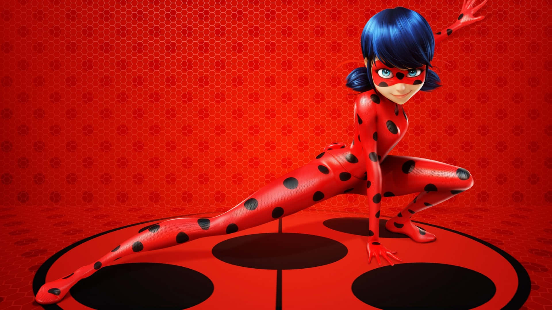 Ladybug Hero Pose Wallpaper