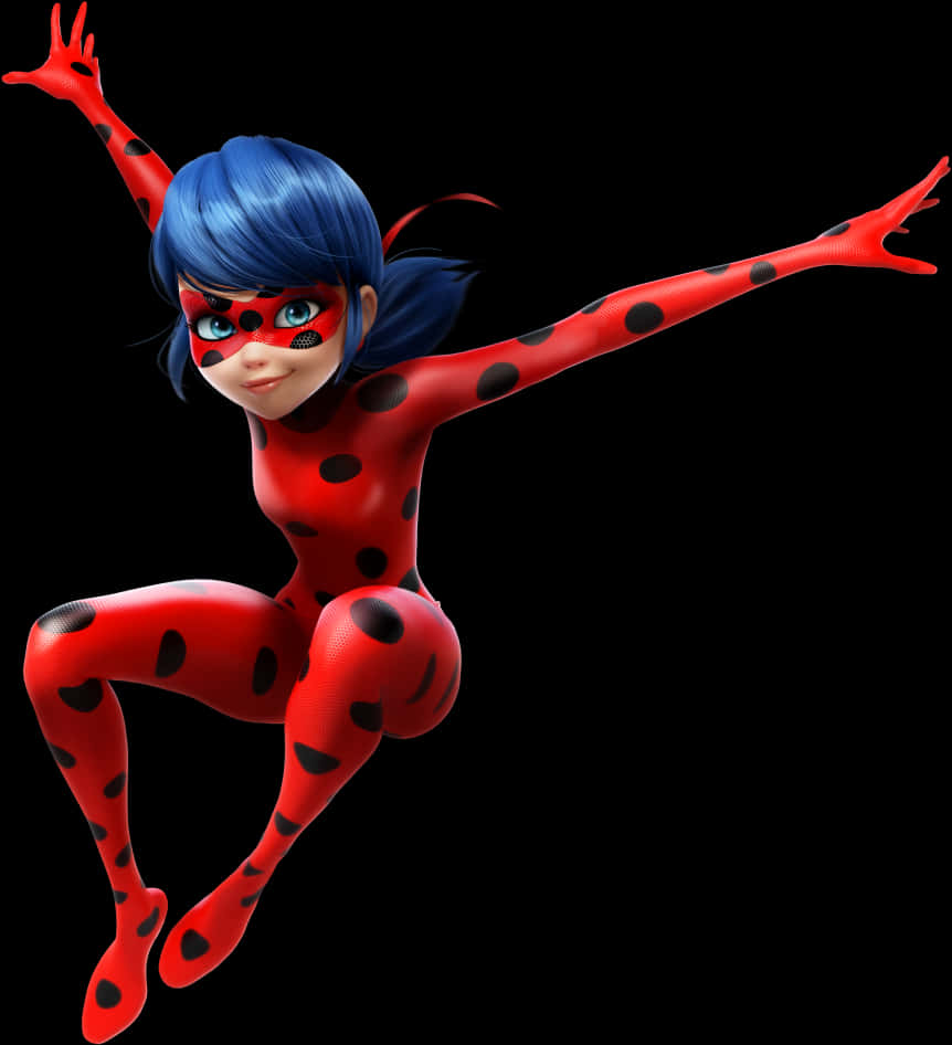 Ladybug Heroic Pose PNG