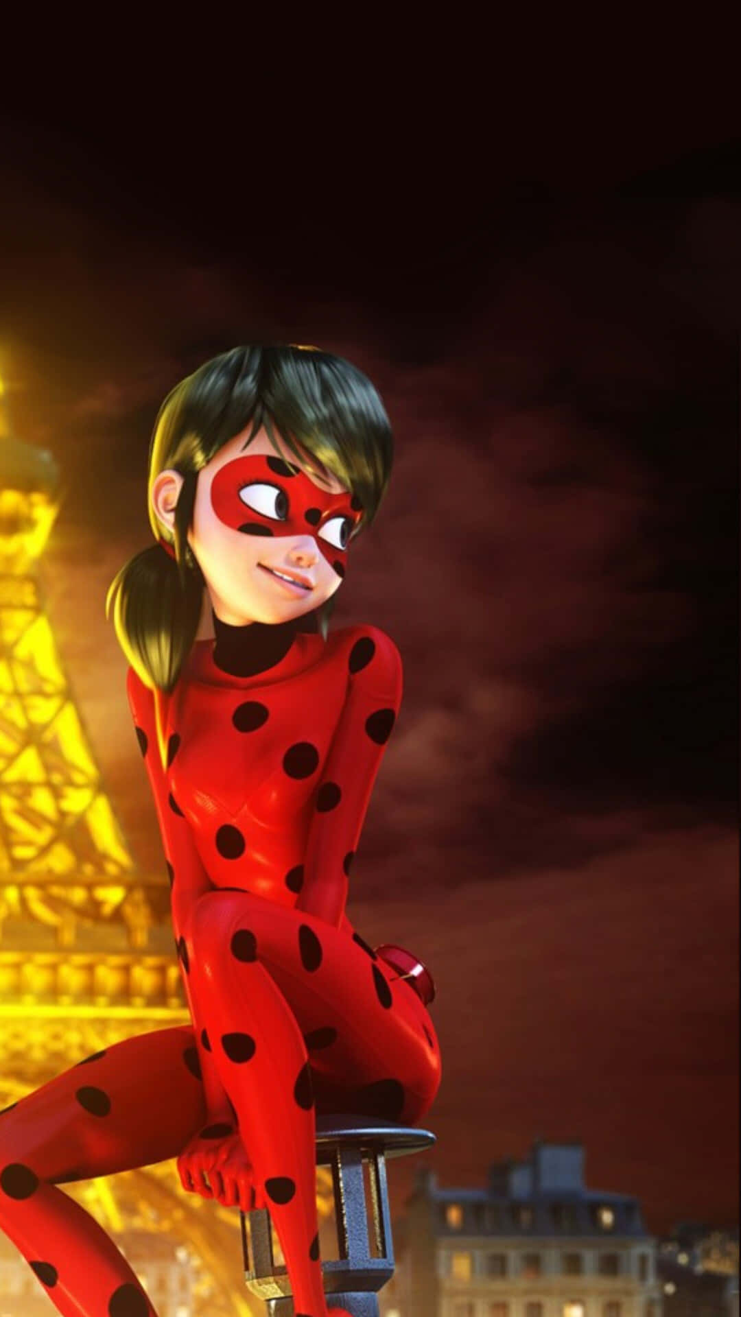 Ladybug_ Heroine_ Paris_ Night Wallpaper