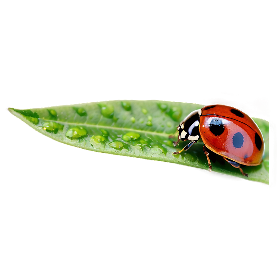 Ladybug On Leaf Png 06112024 PNG