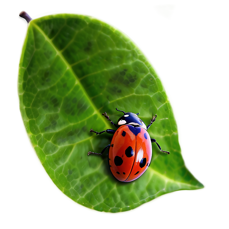 Ladybug On Leaf Png Nfe PNG