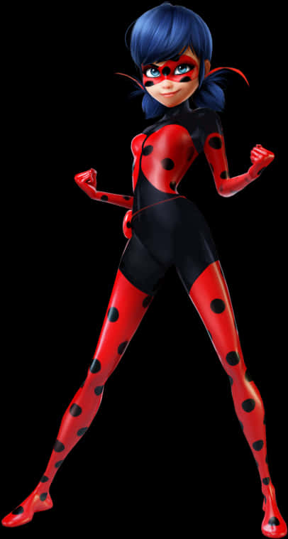 Ladybug_ Hero_ Pose_ Miraculous PNG