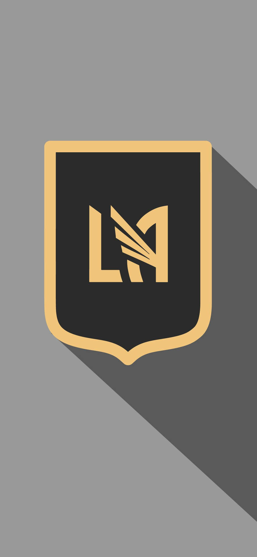 Lafc Logo With Gray Shadow Backdrop