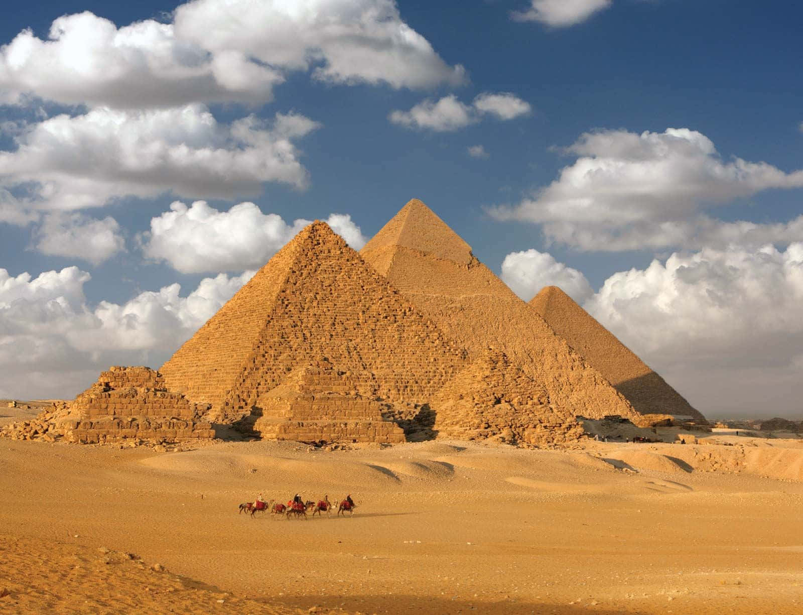Lagrande Sfinge Di Giza E Il Complesso Delle Piramidi Nell'antico Egitto.