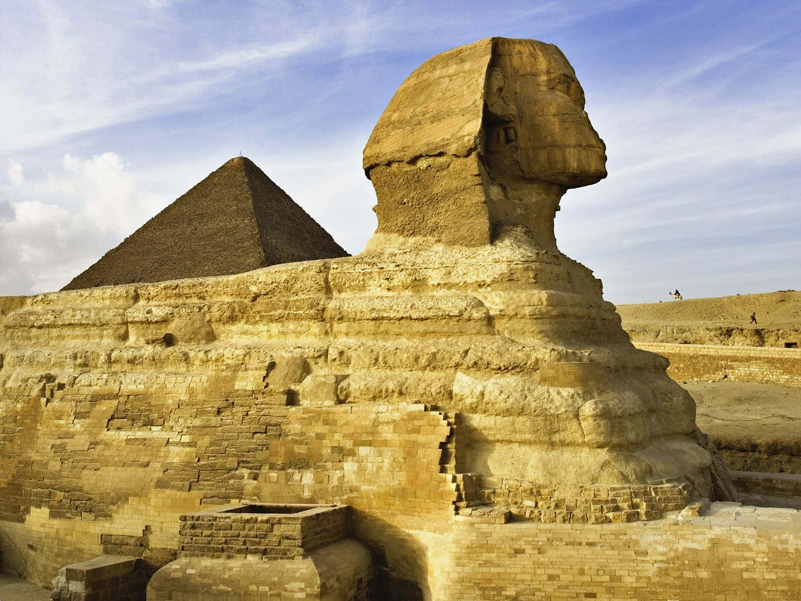 Lagrande Sfinge E Le Piramidi Di Giza, Egitto