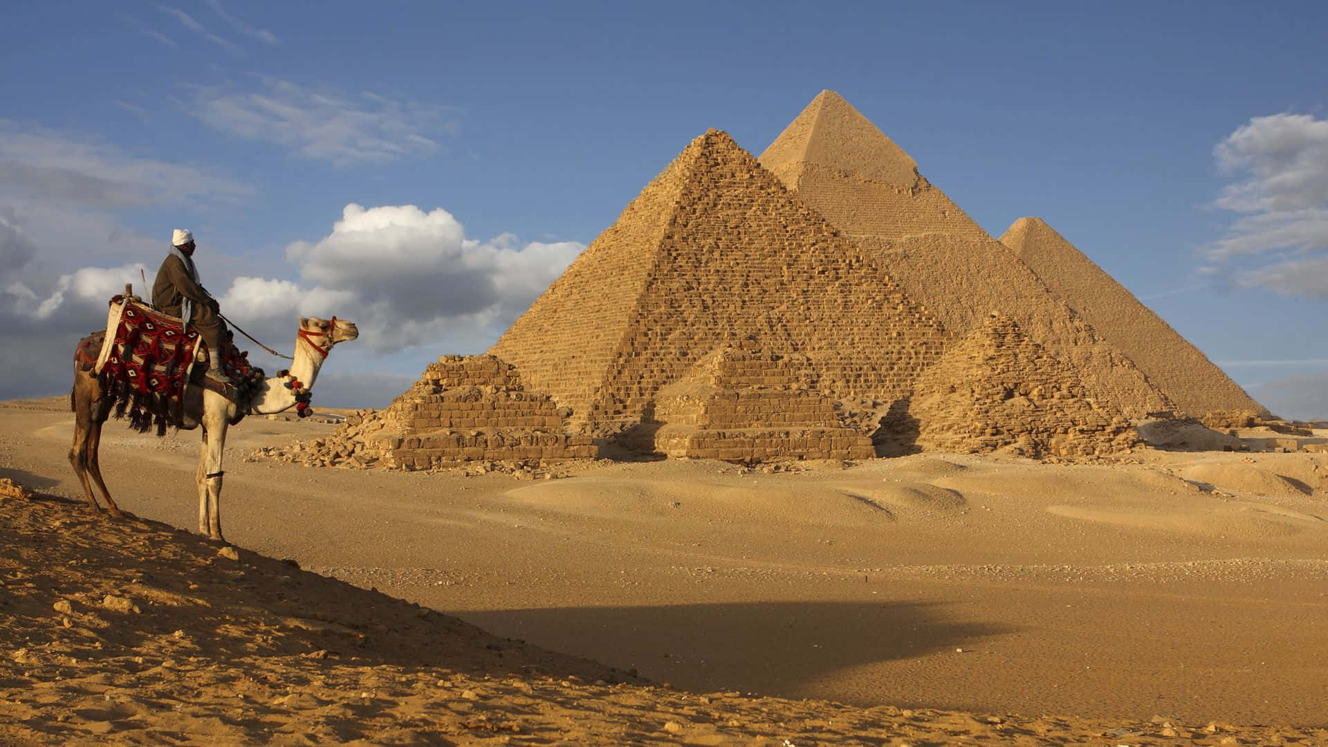 Lagrande Sfinge E Le Piramidi Di Giza In Egitto