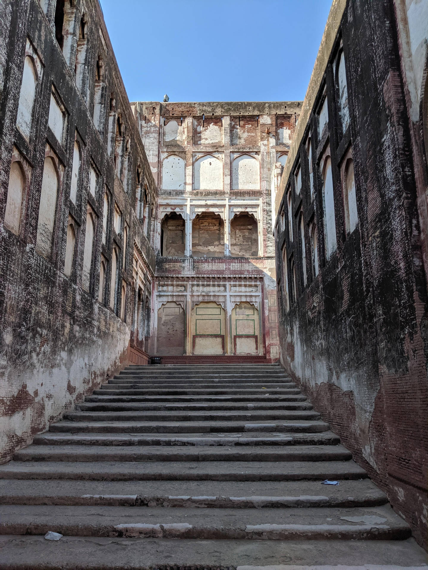 Escalado Forte De Lahore Papel de Parede