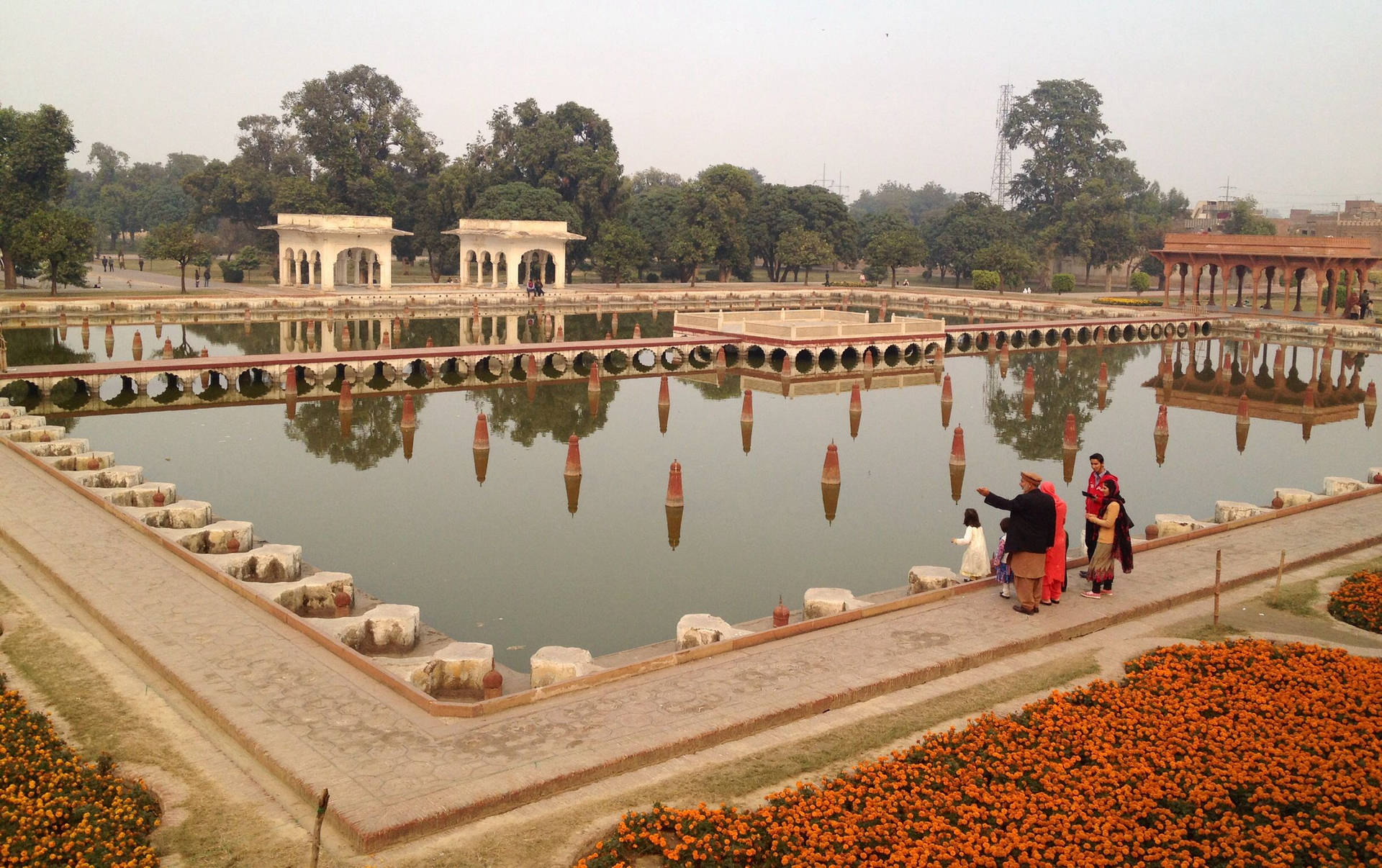 Lahoreshalimar Garten Königlicher Kanal Wallpaper